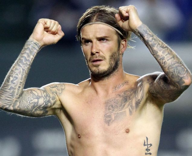 David Beckham Tattoos 2012