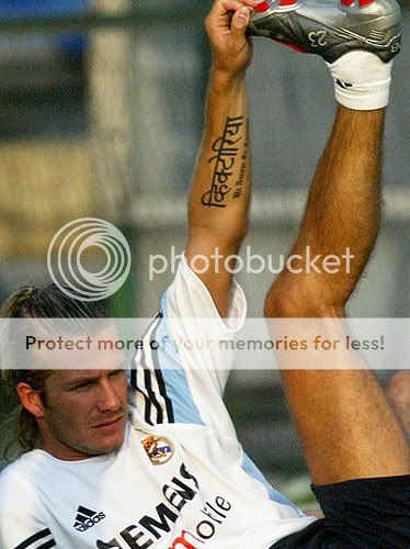 David Beckham Tattoos Meaning