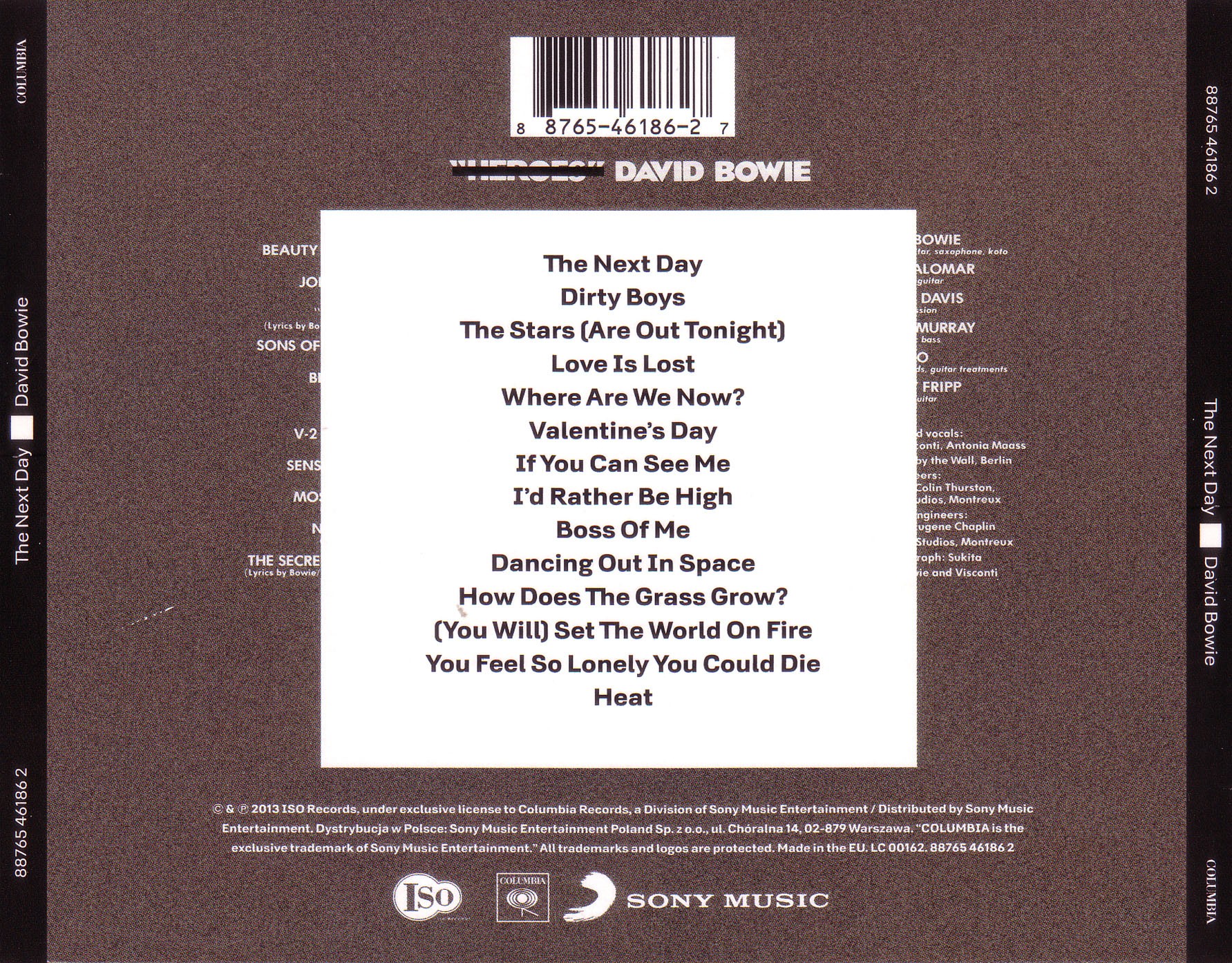 David Bowie The Next Day Cover