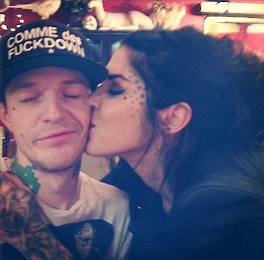 Deadmau5 And Kat Von D Kissing