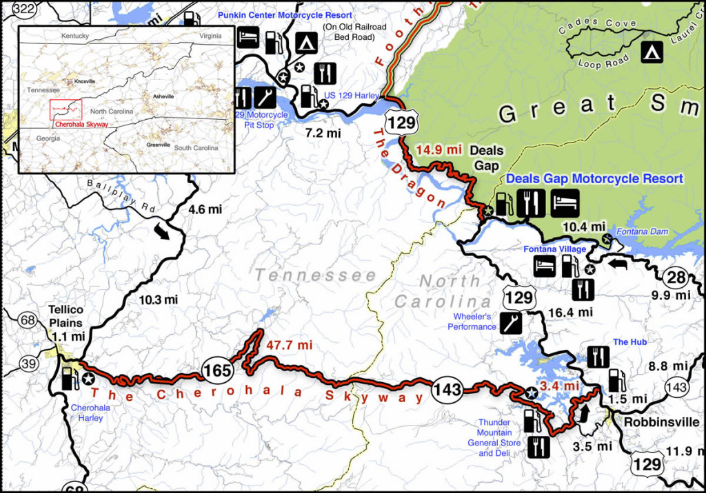 Deals Gap Nc Map