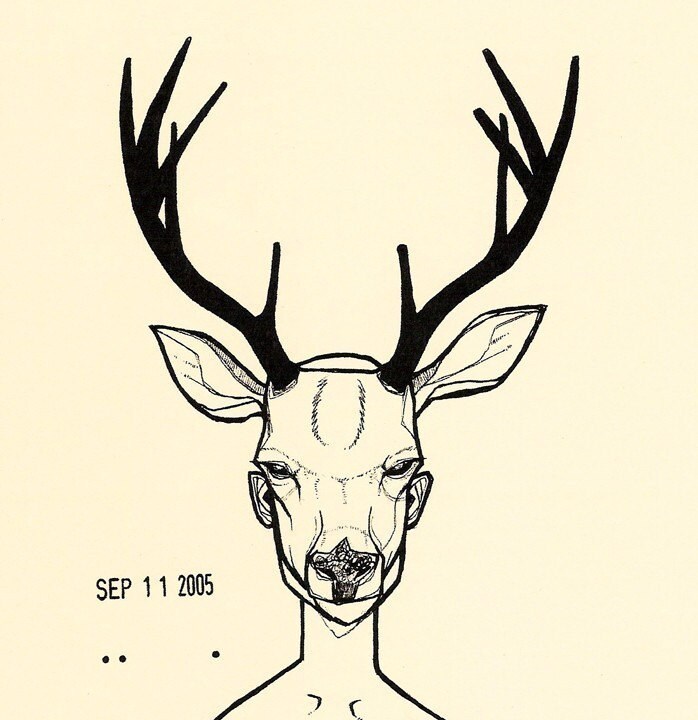 Deer Antlers Drawing