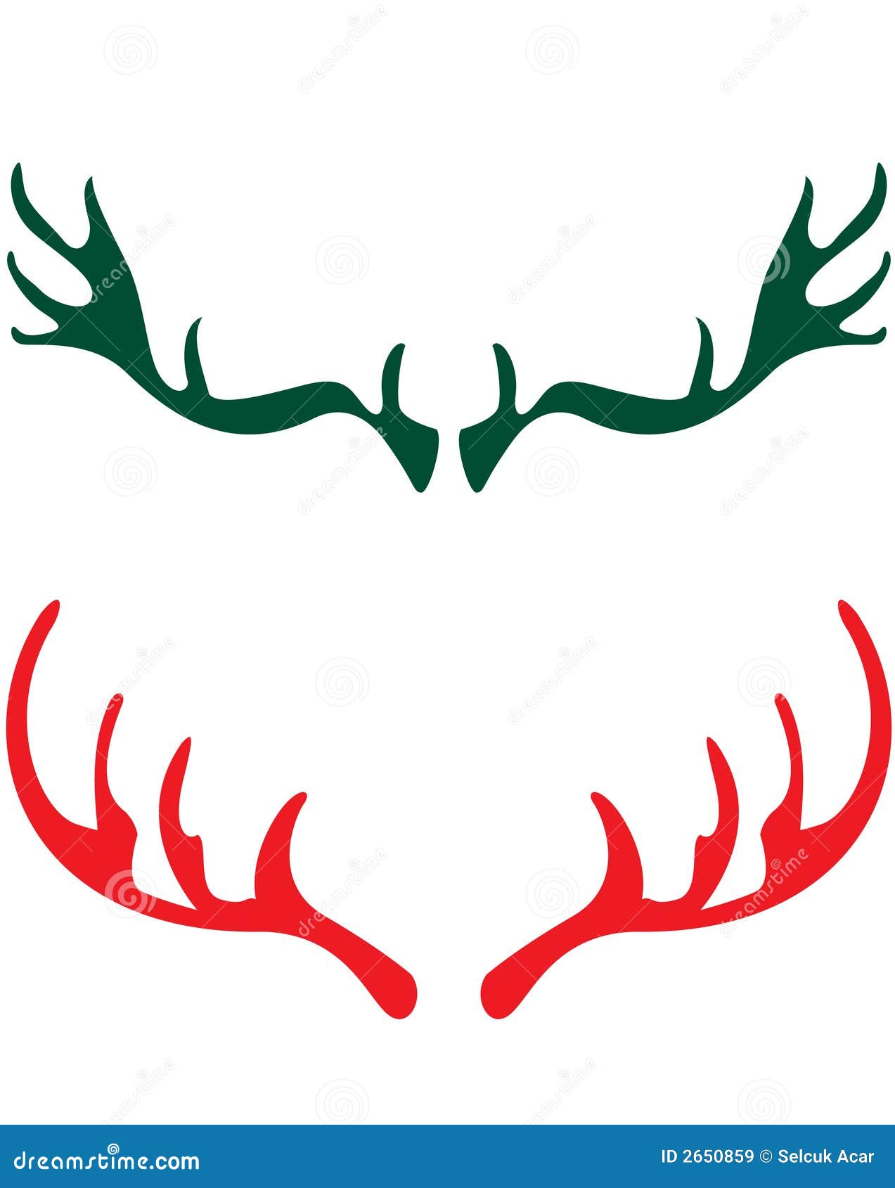 Deer Antlers Silhouette