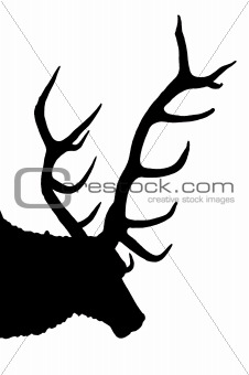 Deer Antlers Silhouette