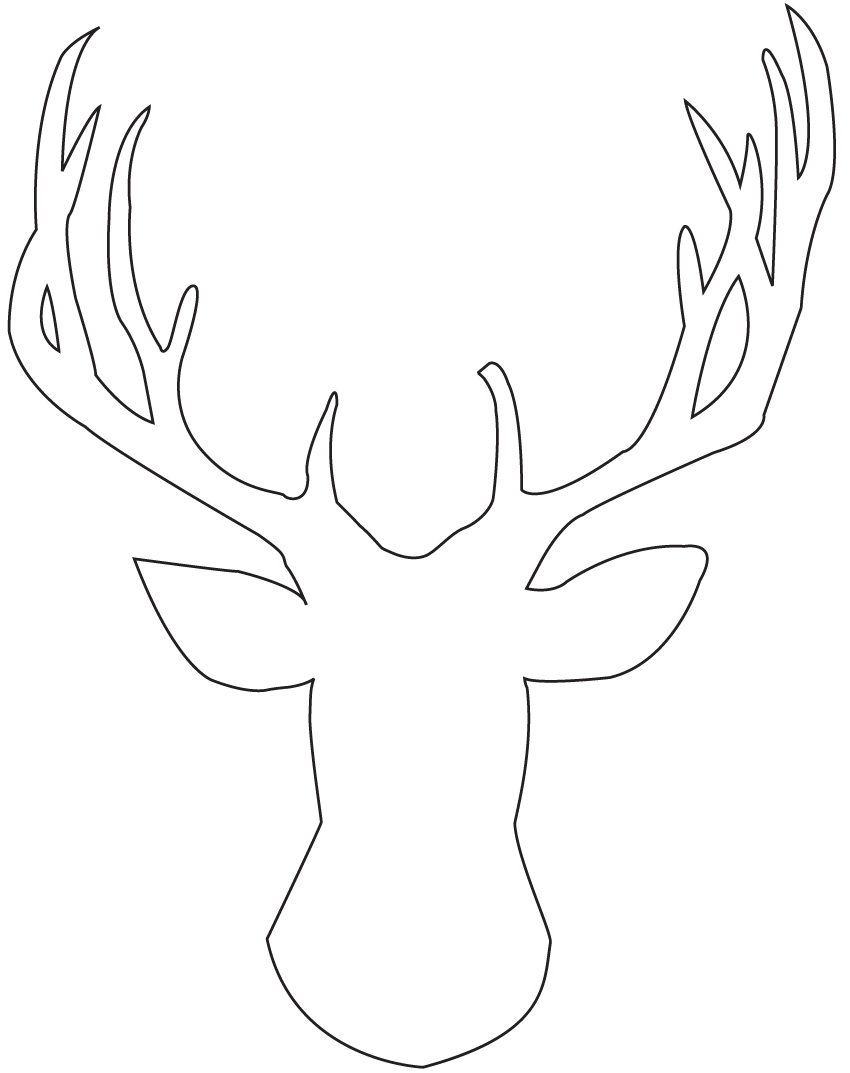 Deer Antlers Silhouette