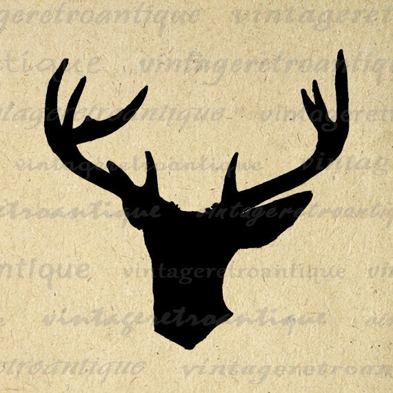 Deer Antlers Silhouette