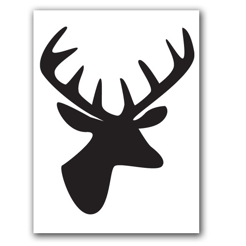 Deer Antlers Silhouette