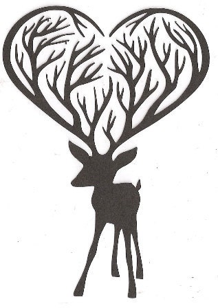 Deer Antlers Silhouette