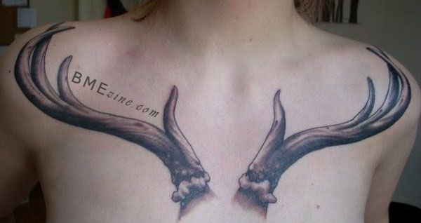 Deer Antlers Tattoo