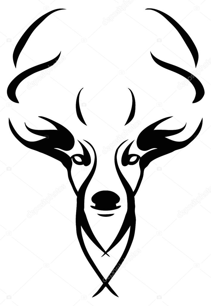 Deer Head Drawings