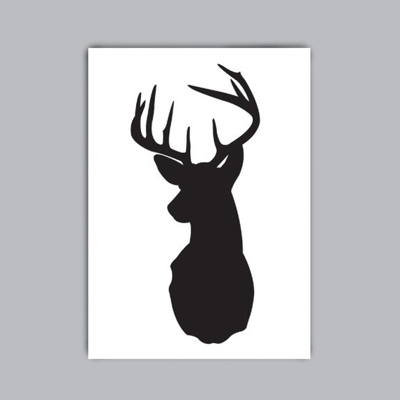 Deer Head Silhouette