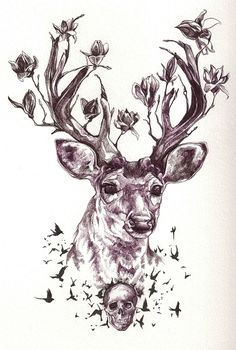 Deer Head Tattoo