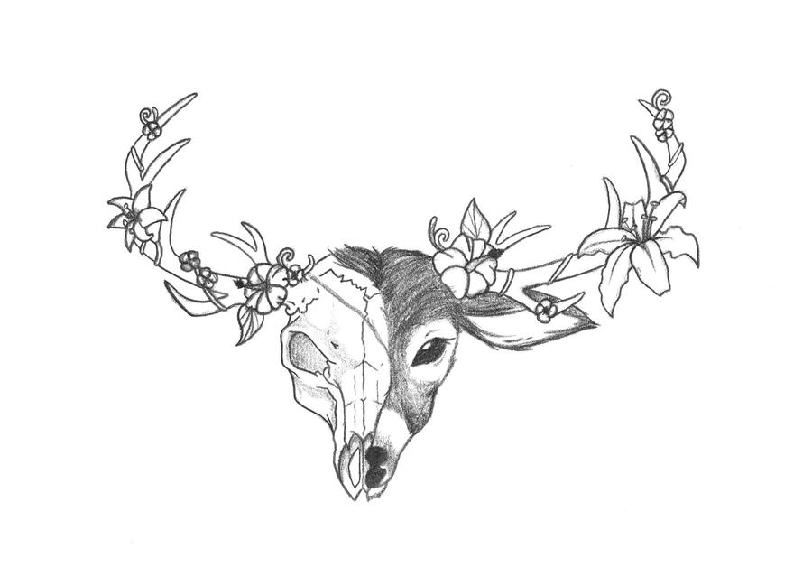 Deer Head Tattoo Designs