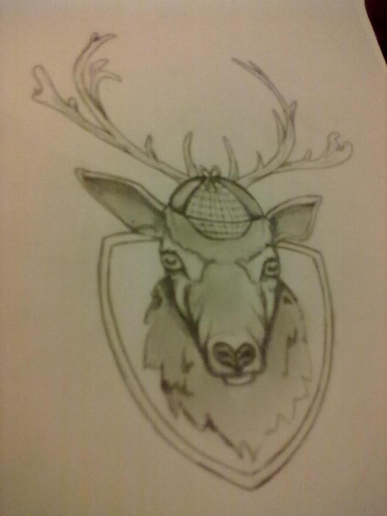 Deer Head Tattoo Designs