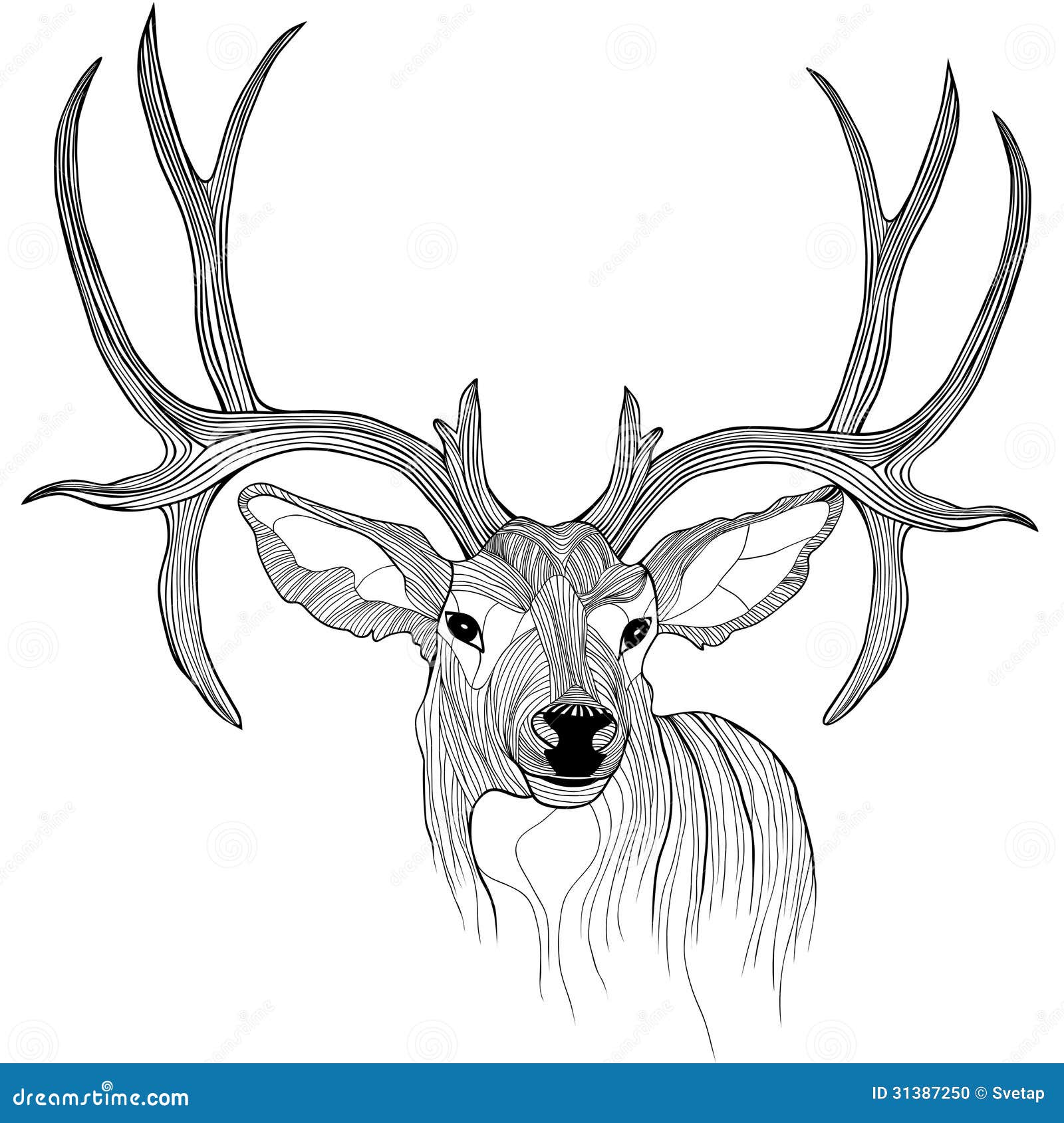 Deer Head Tattoo Designs