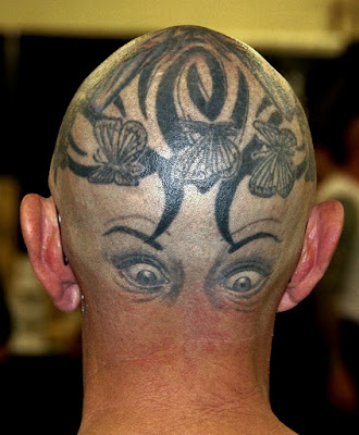 Deer Head Tattoo On Back