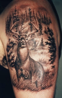 Deer Head Tattoos For Girls