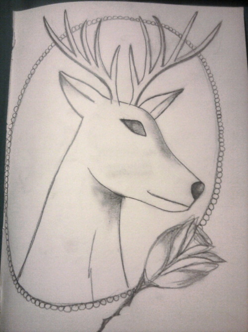 Deer Head Tattoos For Girls