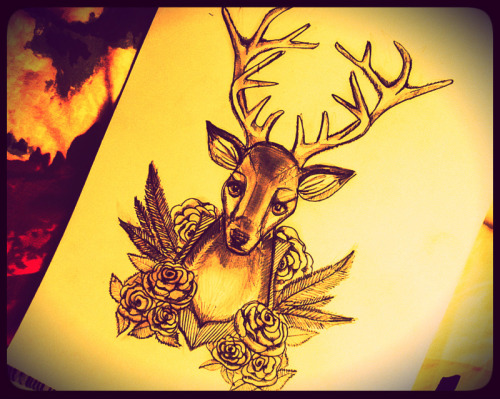 Deer Head Tattoos Pictures