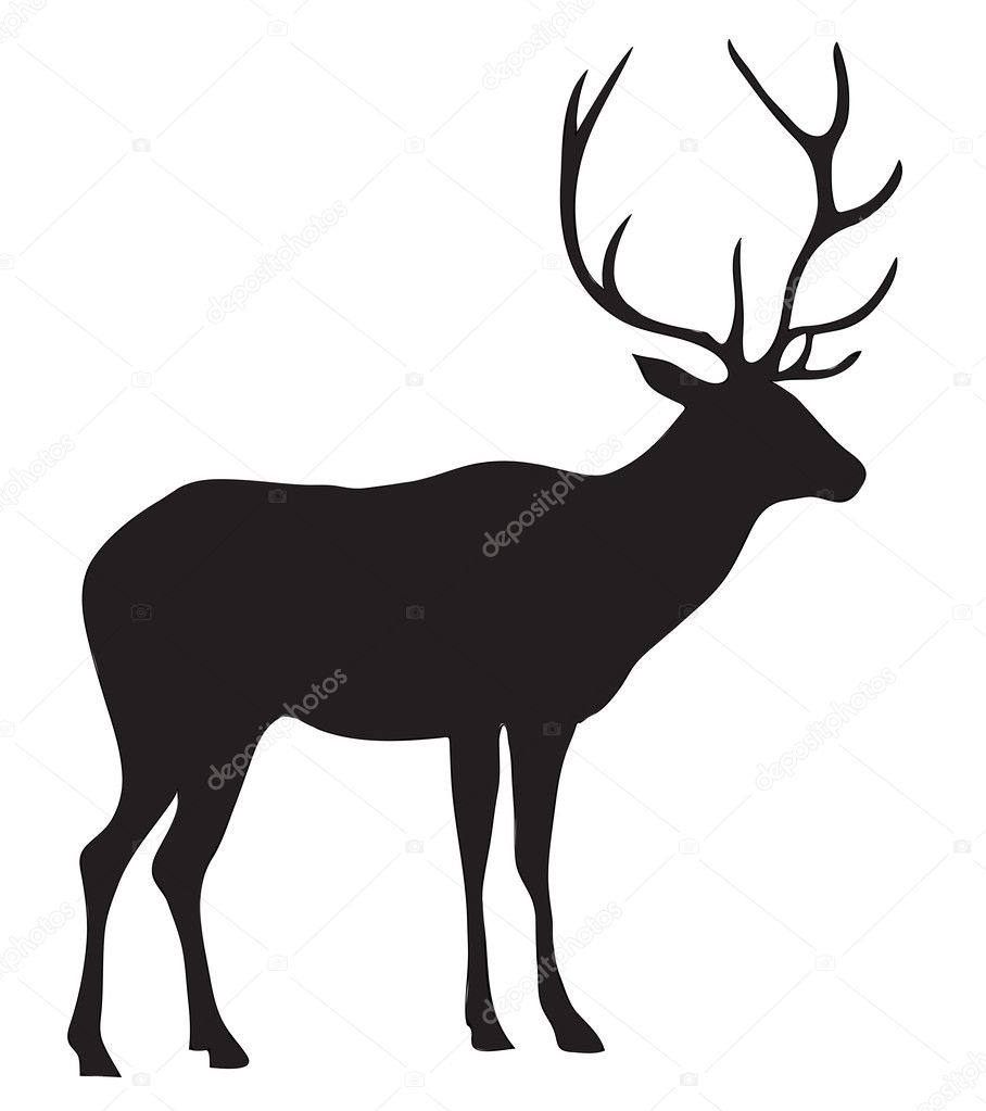 Deer Silhouette Head