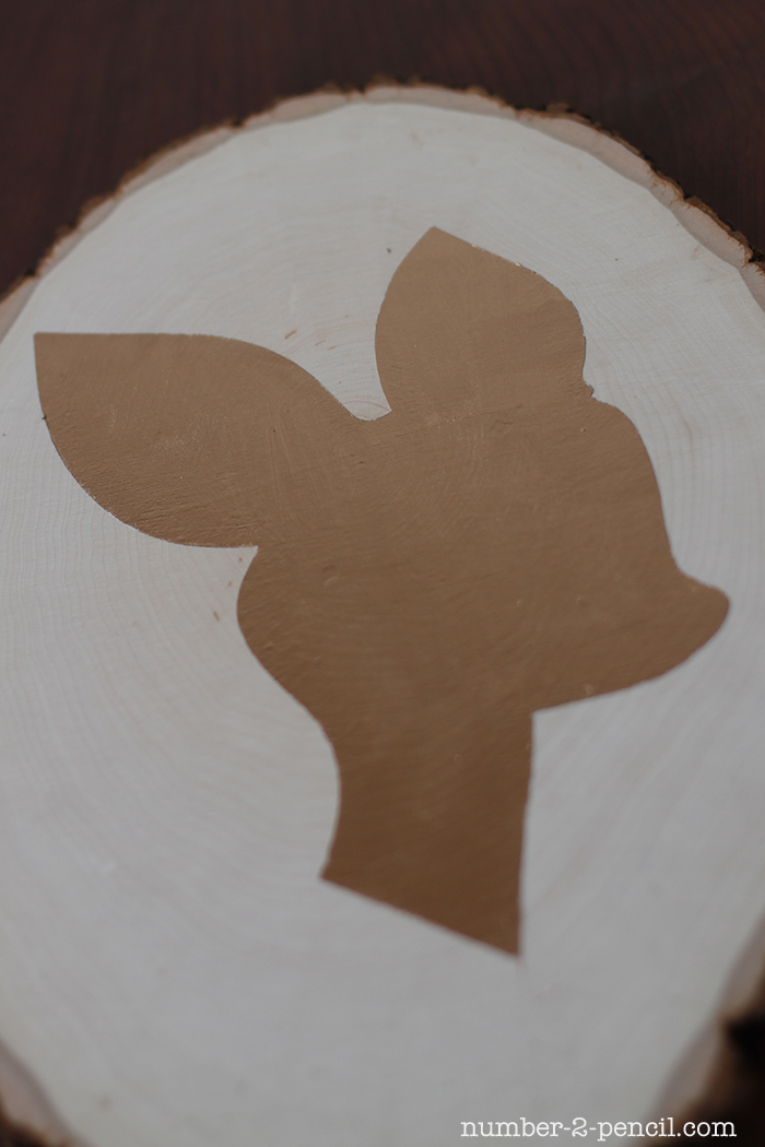 Deer Silhouette Stencil