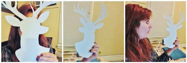 Deer Silhouette Stencil