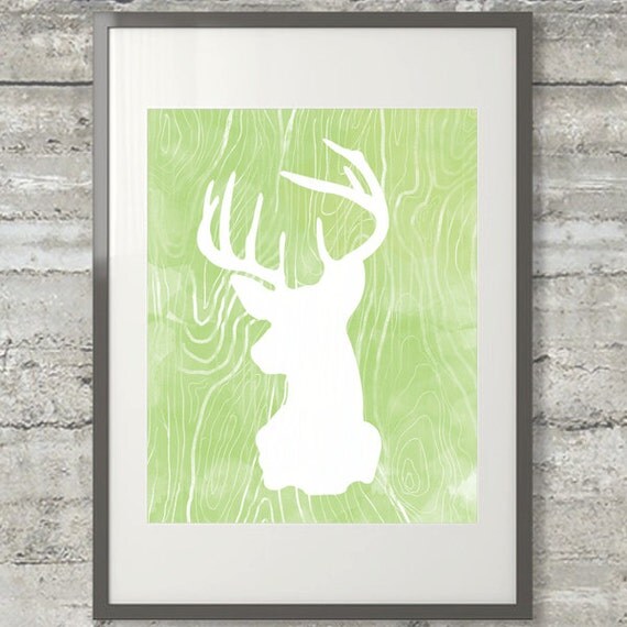 Deer Silhouette Stencil