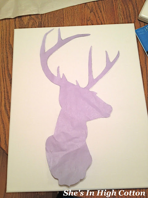 Deer Silhouette Stencil