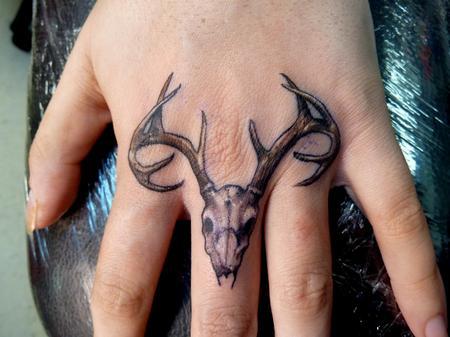 Deer Skull Tattoo Drawings