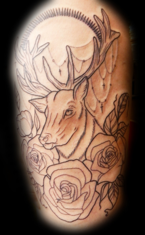 Deer Tattoo Designs For Girls