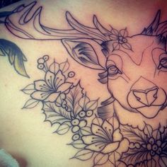 Deer Tattoo Designs Men