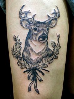 Deer Tattoo Designs Men