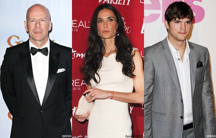 Demi Moore Ashton Kutcher Bruce Willis