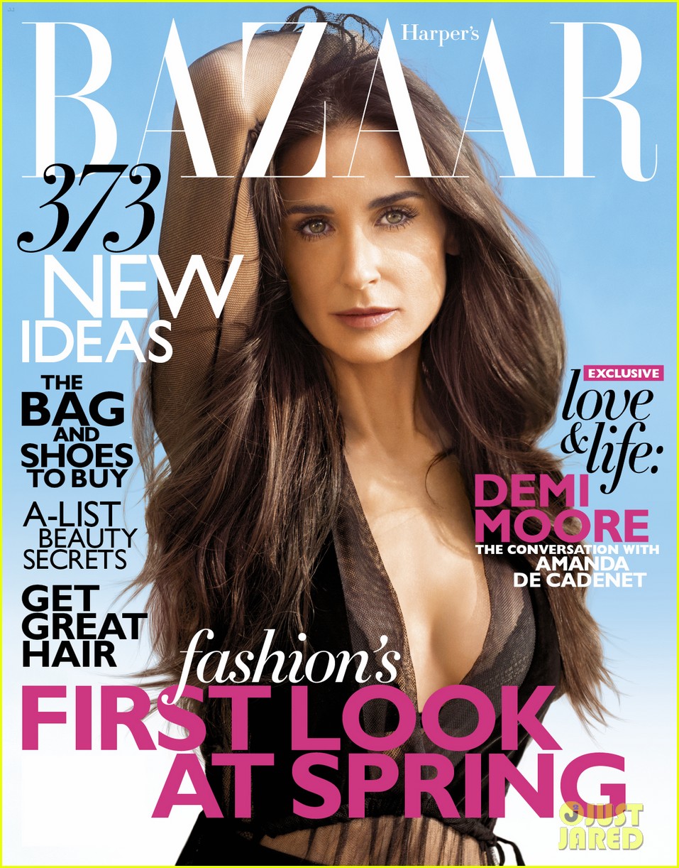 Demi Moore Daughters Bazaar