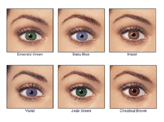 Different Contact Lenses Colors