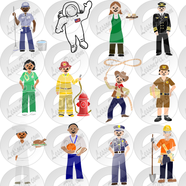 Different Jobs Clipart