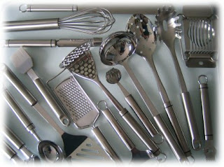 Different Tools And Equipment In Kitchen