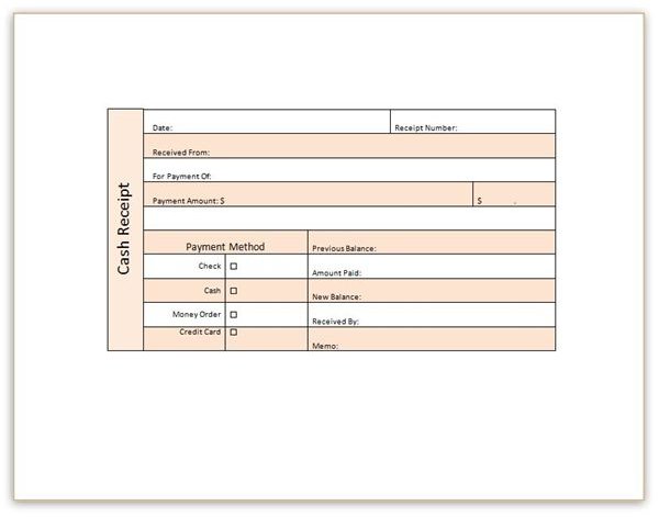 Donation Receipt Form Template