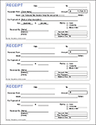 Donation Receipt Form Template