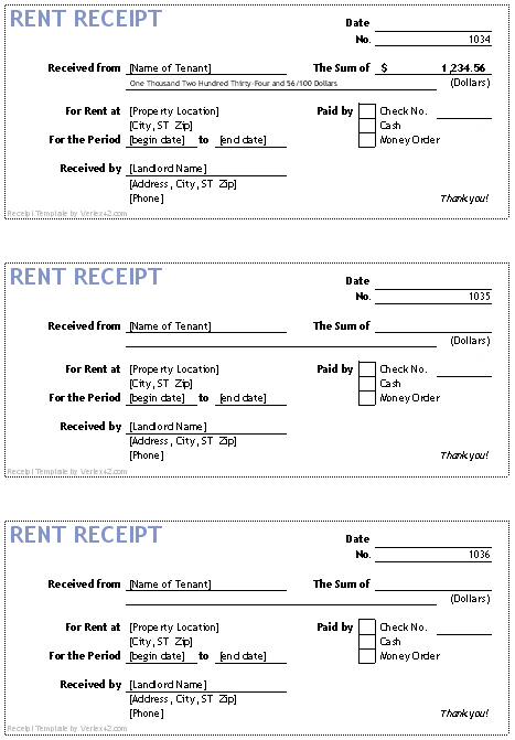 Donation Receipt Template Word