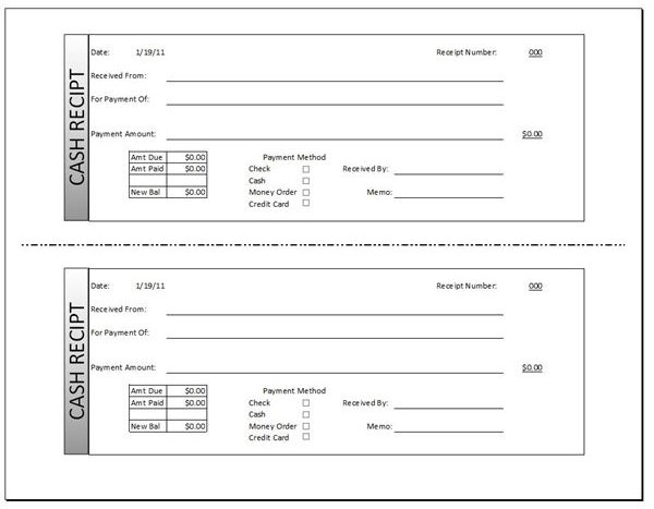 Donation Receipt Template Word