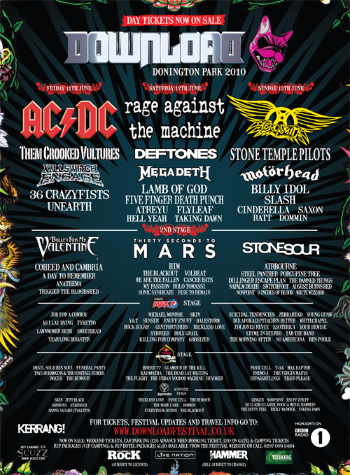 Download Festival 2012 Poster