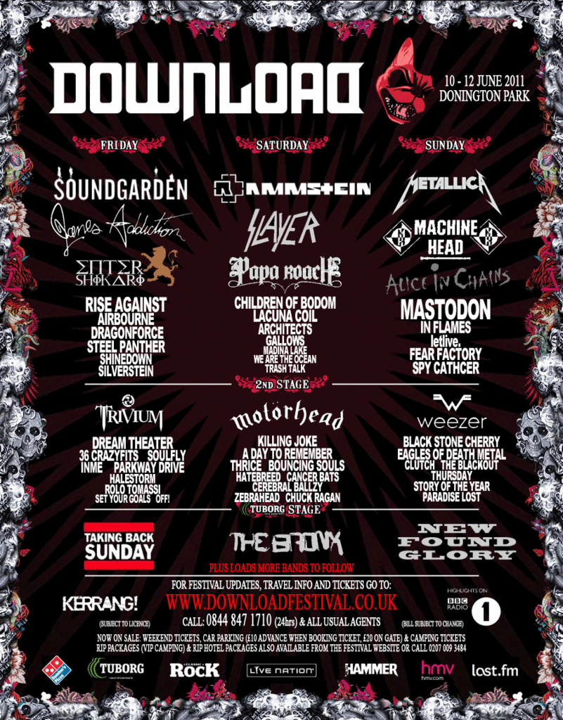 Download Festival 2012 Poster