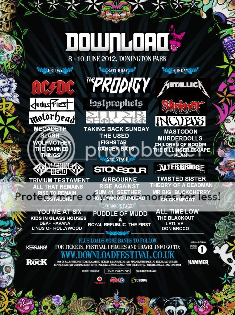 Download Festival 2012 Poster