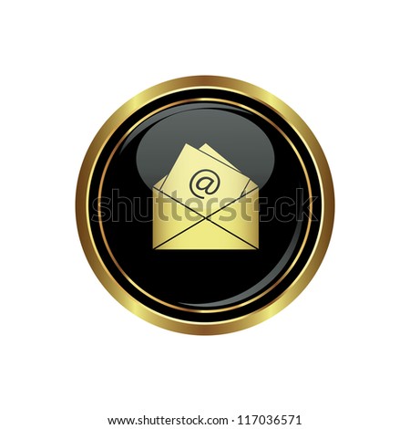 Email Icon Vector Black