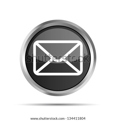 Email Icon Vector Black