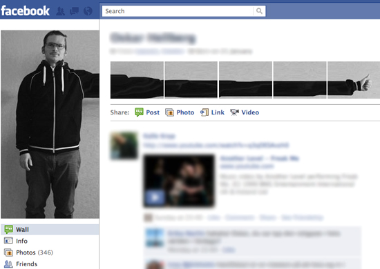 Empty Facebook Profile Layout