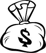 Empty Money Bag Clipart