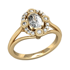 Engagement Rings Gold Vintage