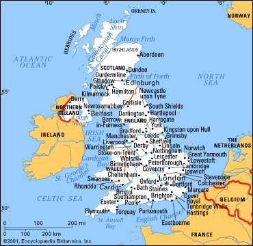 England Map Cities